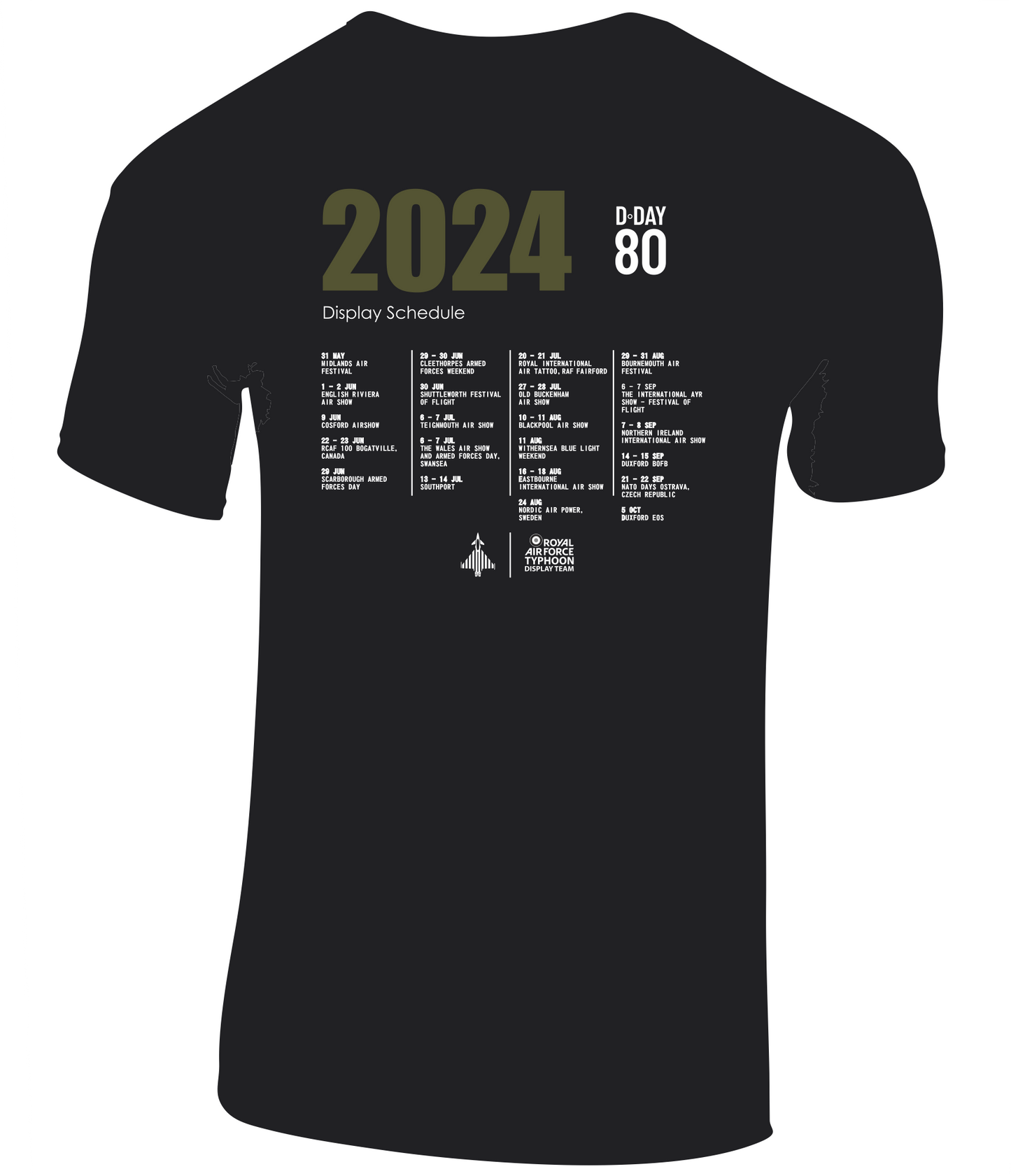 Typhoon Display Team 2024 'Tour' T-shirt